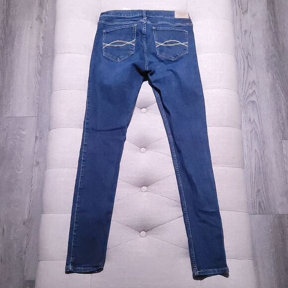 Abercrombie & Fitch Women’s Size 27/4R Denim Jeans Super Skinny Fit Mid Stretch - Picture 2 of 9